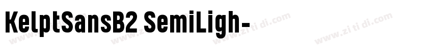 KelptSansB2 SemiLigh字体转换